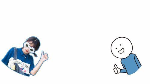 网红小蓝人简笔画,网络潮流的卡通符号