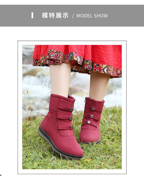网红雪地女靴子,网红雪地女靴，温暖与潮流并存
