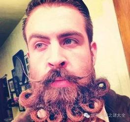 搞怪胡子大叔吃瓜图片,萌态十足引网友热议